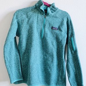 Teal Patagonia Quarter Zip
